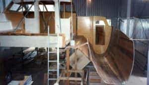 Second hull and bridgedeck construction