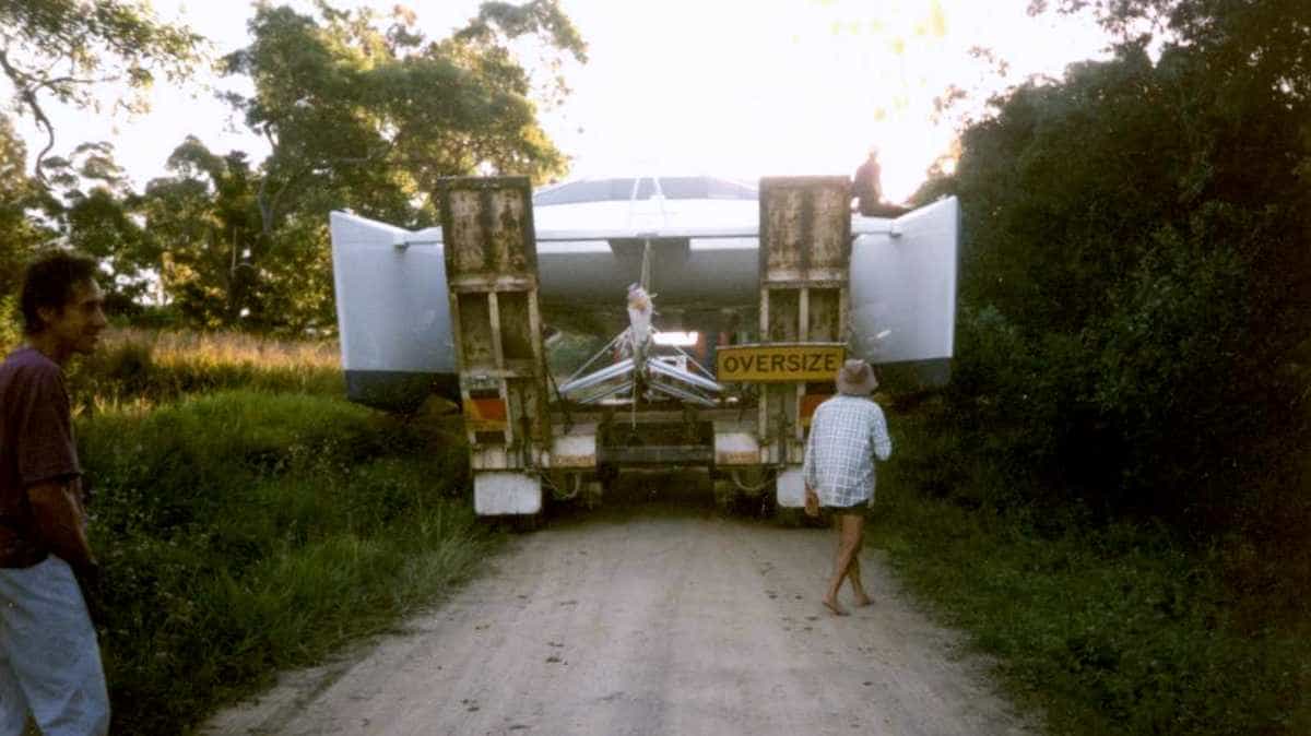 Boat on track
